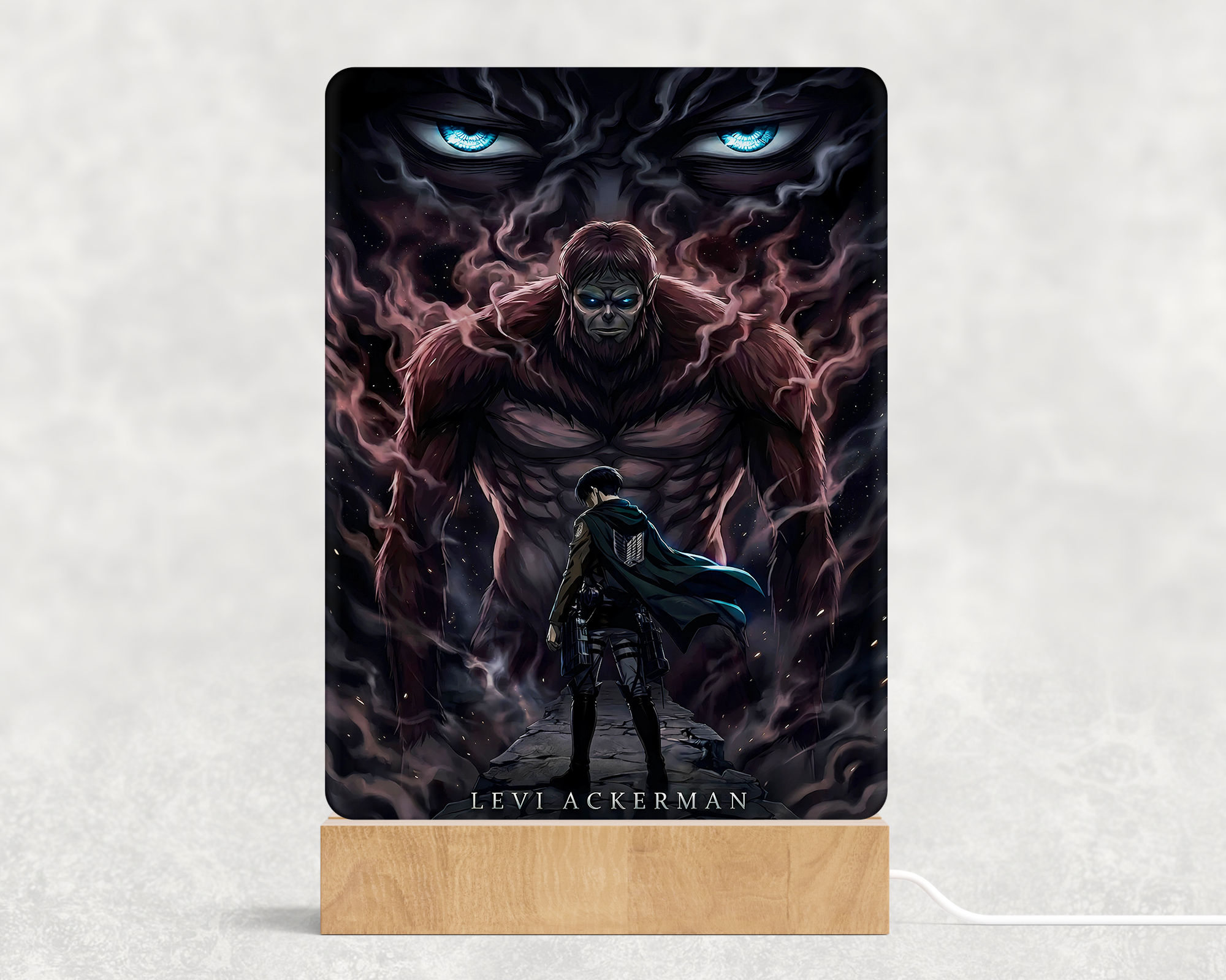 Lámpara Levi Ackerman vs Titan Bestia - Imagen 2