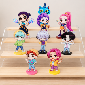 Chibis Kpop Demon Hunters y Saja Boys