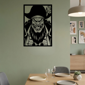 Silueta pared | Barbanegra - One piece